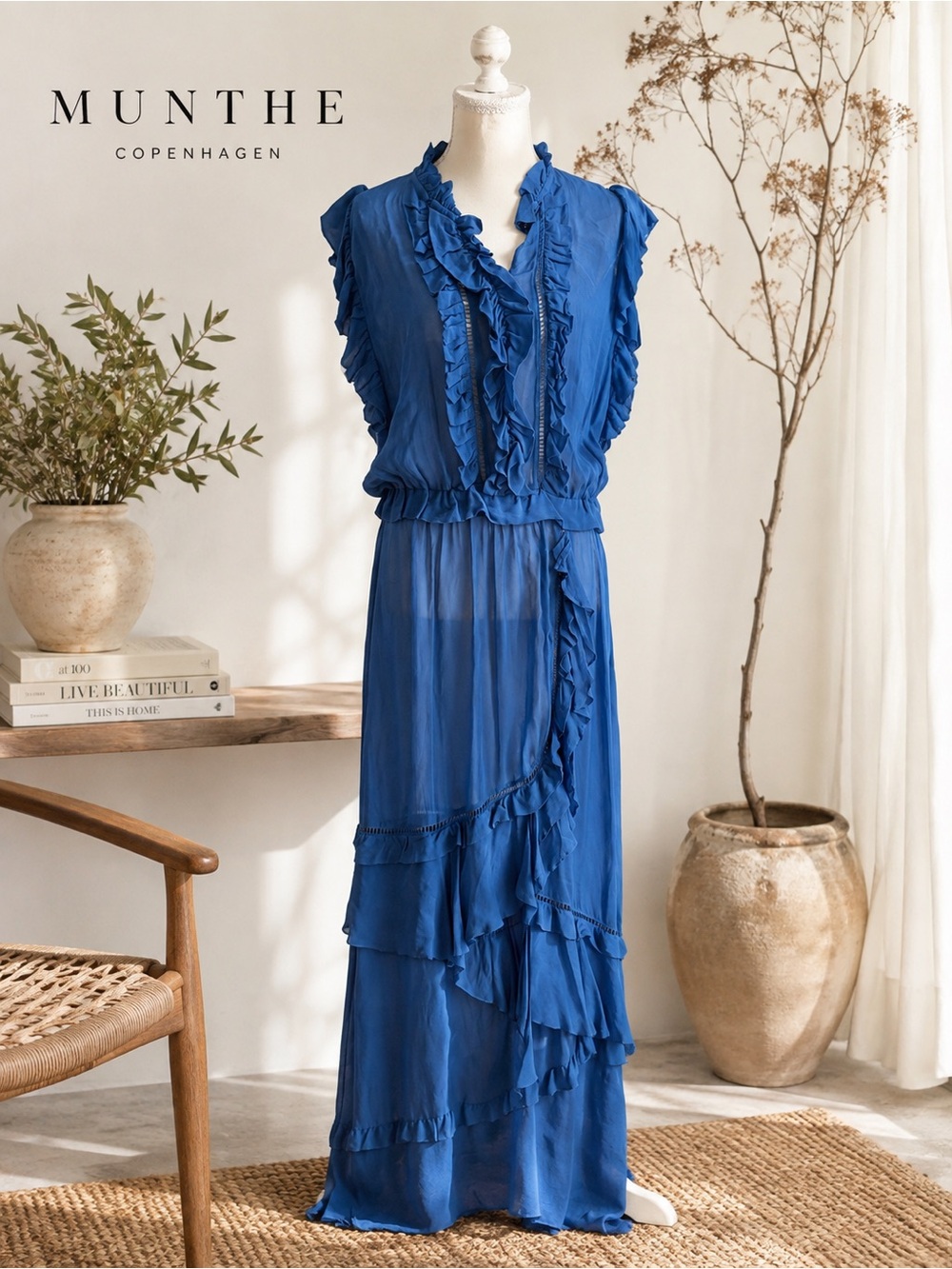Munthe Boho designer dress Adana 40 or US 10